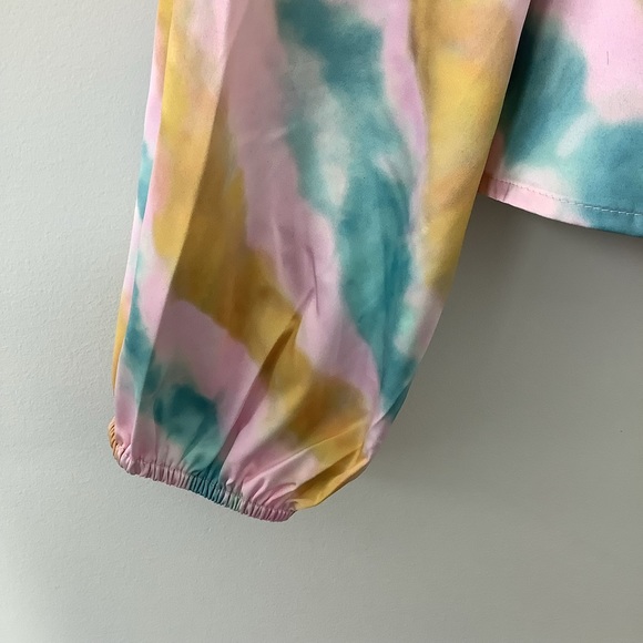 NWT KENDALL And KYLIE womens summer colour Tie Dye Blouse Lightweight Size L - Picture 3 of 8